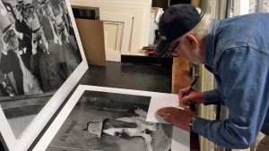 arthur steel signing a photographic print