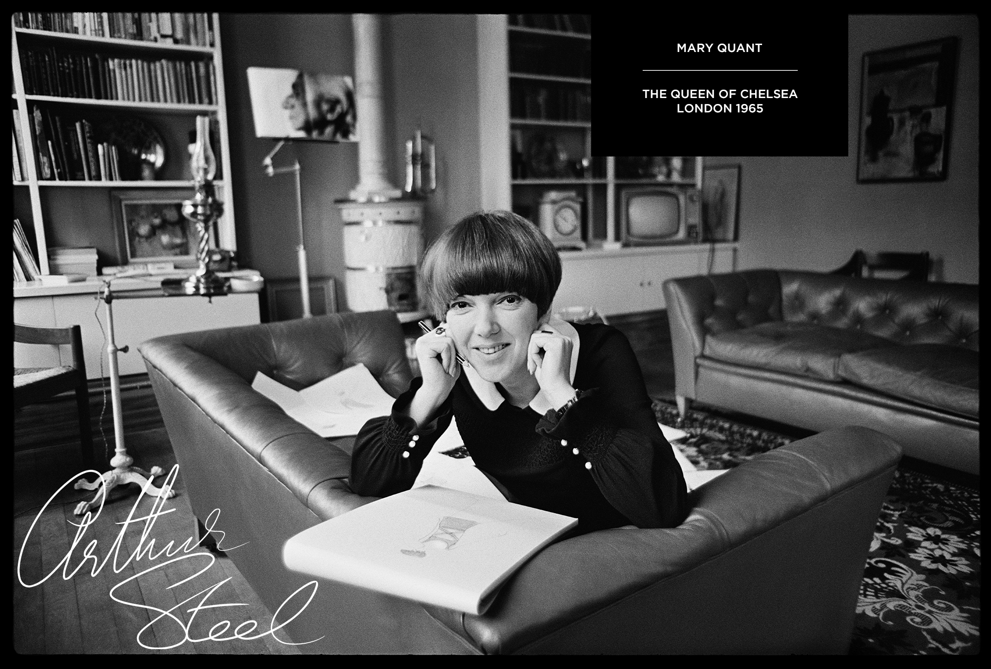 mary quant 60s fashion by arthur steel rare photograph