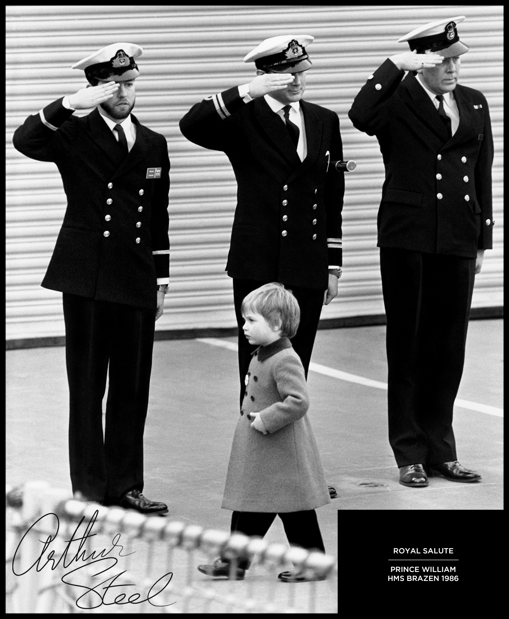 rare photograph prince william black and white print