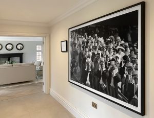 a rare photograph of racing spectators at the royal ascot members enclosure by british photojournalist arthur steel