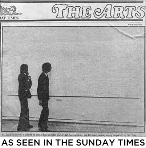 rare photograph bernard cohen the tate gallery london by arthur steel