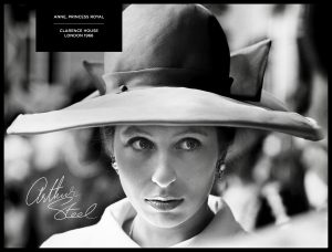 rare black and white photograph Anne Princess Royal Clarence House by Arthur Steel