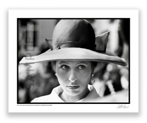 an exclusive black and white photograph of anne princess royal by arthur steel