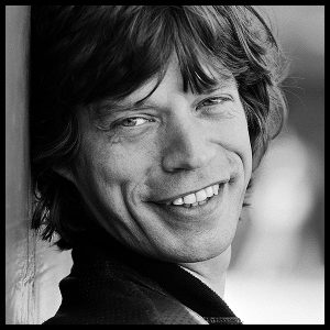 rare black and white photograph mick jagger the rolling stones forty licks