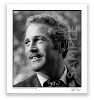 an exclusive black and white photographic portrait of the american actor paul newman in mayfair london by british photojournalist arthur steel