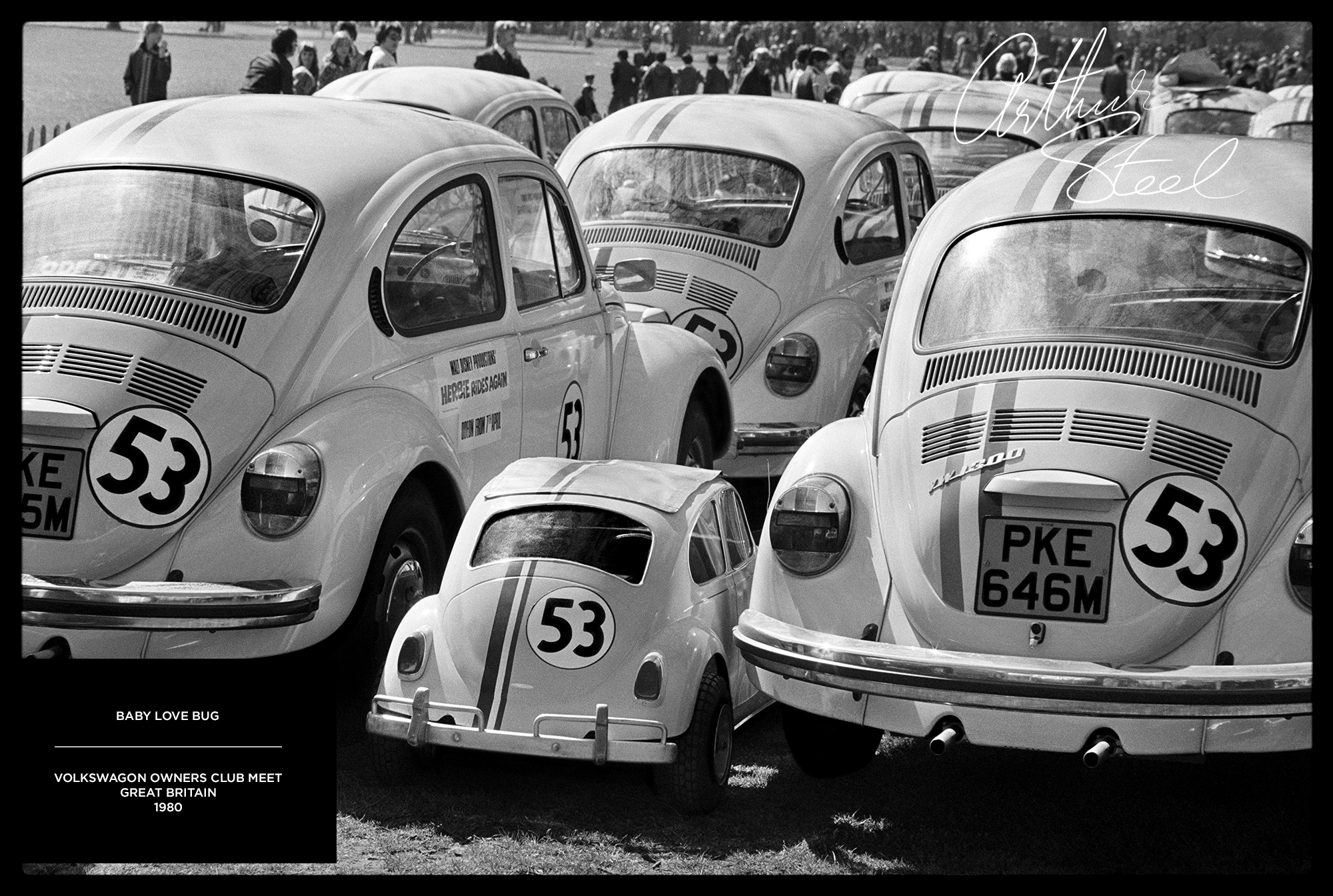 baby-love-bug-herbie-vw-volkswagen-rare-photograph-by-arthur-steel
