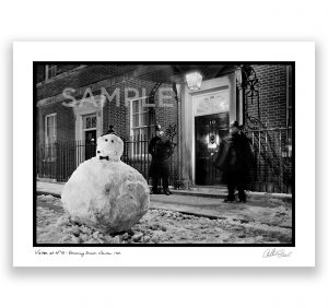 visitor at number ten downing street london by arthur steel
