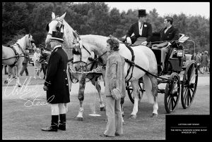 rare black and white photograph letting off steam prince philip and prince charles by arthur steel