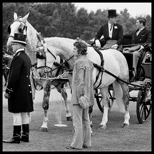 rare black and white photograph letting orf steam prince philip and prince charles by arthur steel