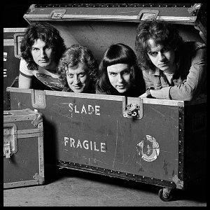 An exclusive limited edition photograph of the rock band Slade by Photographer Arthur Steel.