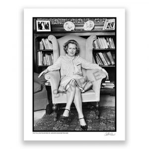 an exclusive black and white photograph of margaret thatcher in the house of commons in 1977 by british photojournalist arthur steel